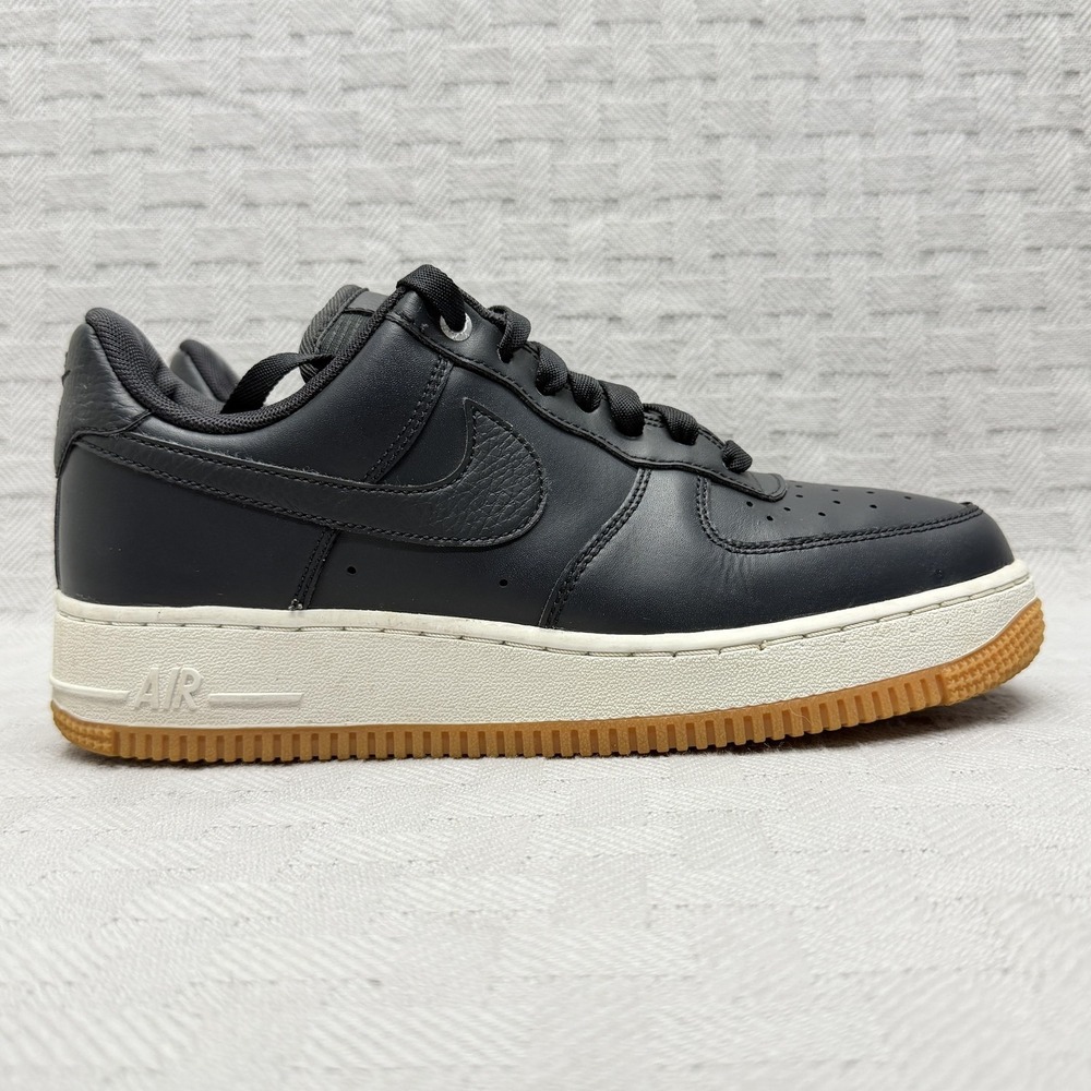 Nike Air Force 1 Low 07 Premium Off Noir Black Gum Sneaker Women 8 896185-008